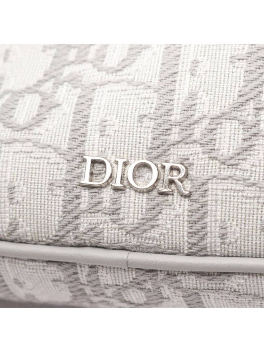 Dior Shoulder Bag Kids Multi Function Small White Oblique Gray Canvas - Picture 6 of 8